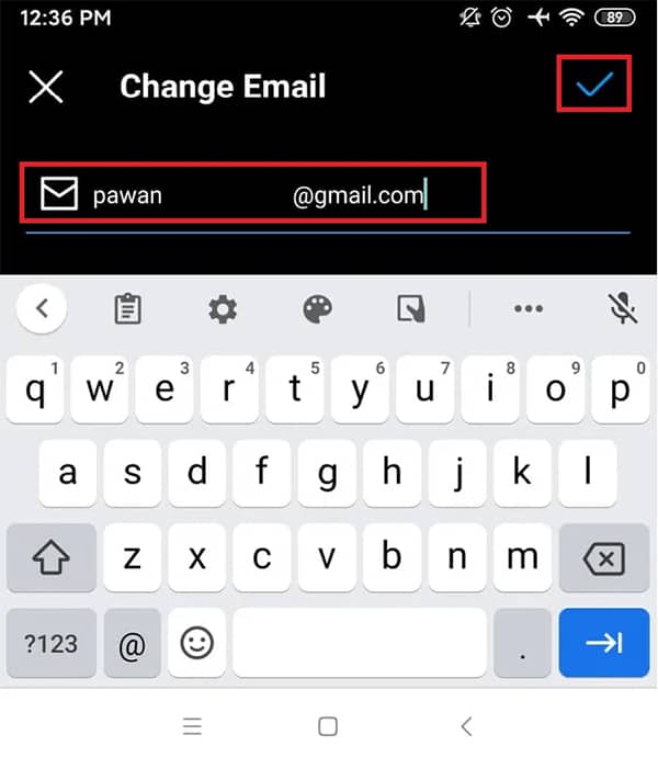 تغییر آدرس ایمیل در اینستاگرام در اندروید و ios