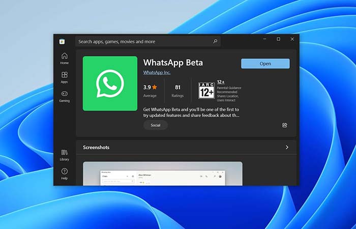 برنامه WhatsApp Beta UWP برای ویندوز از دارک مود پشتیبانی می‌کند