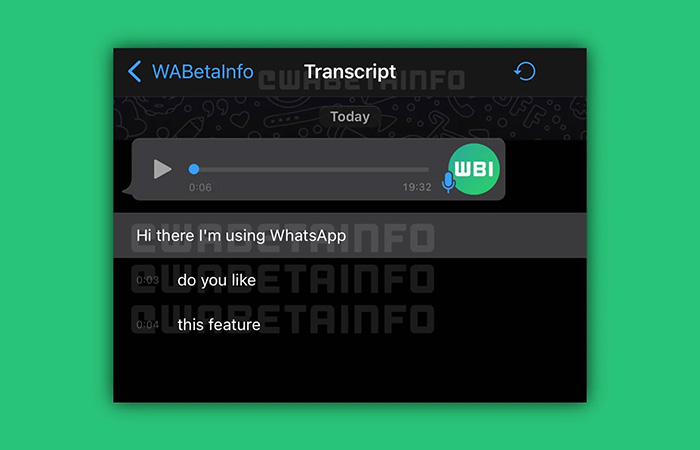 واتس‌اپ ممکن است به زودی پیام‌های صوتی را رونویسی کند