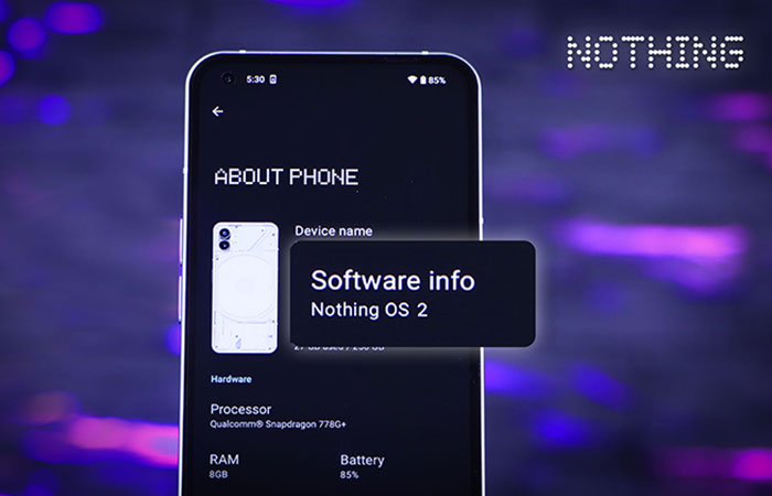 گوشی Nothing Phone 1 رابط کاربری Nothing OS 2.0 را دریافت خواهد کرد