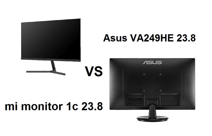 مقایسه مانیتور شیائومی mi desktop monitor 1c 23.8 با ایسوس Asus VA249HE 23.8