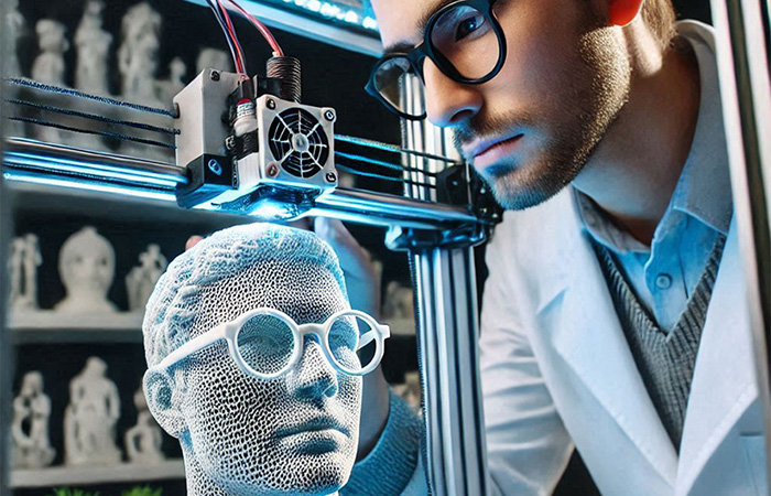 نحوه ساخت مجسمه انسان با پرینتر سه‌ بُعدی