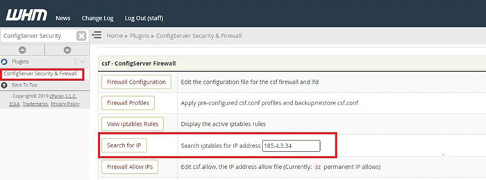 آموزش رفع مسدودی IP بلاک‌شده در بخش Cpanel
