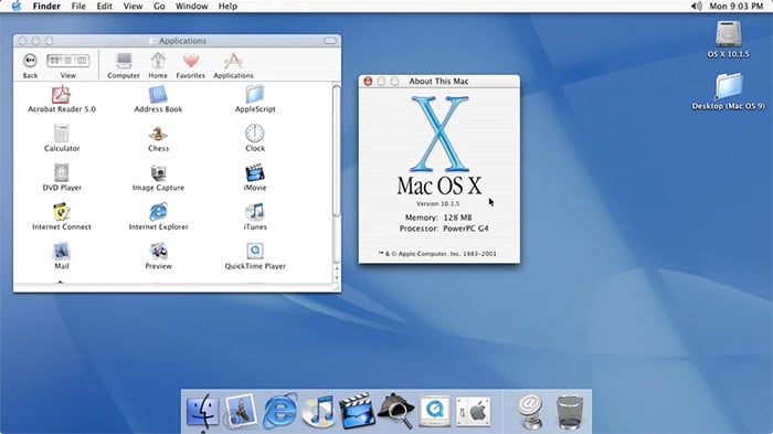 2. سیستم عامل Mac OS X 10.1 (Puma)