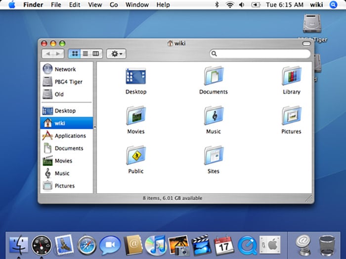 سیستم عامل Mac OS X 10.4 (Tiger)