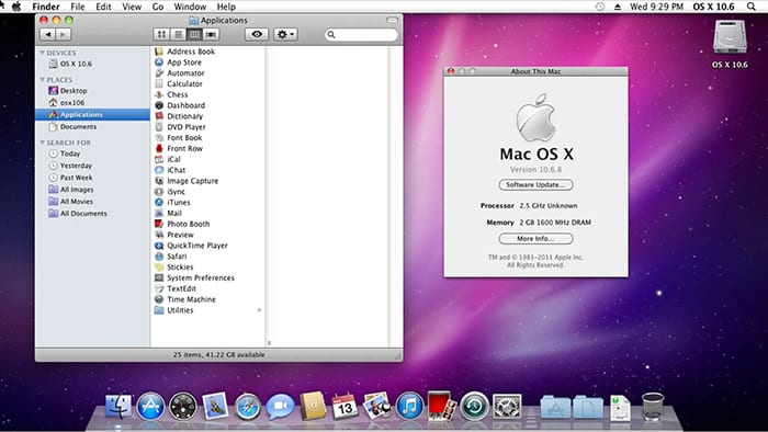 سیستم عامل Mac OS X 10.6 (Snow Leopard)
