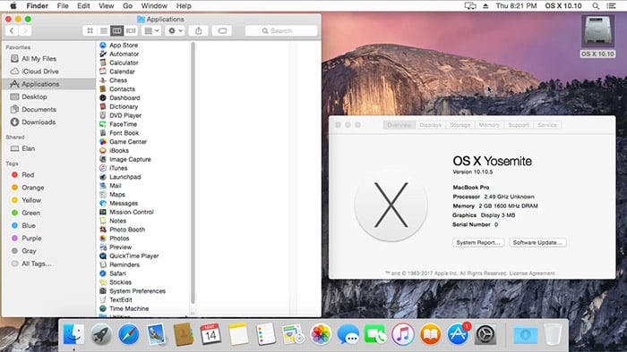 سیستم عامل OS X 10.10 (Yosemite)