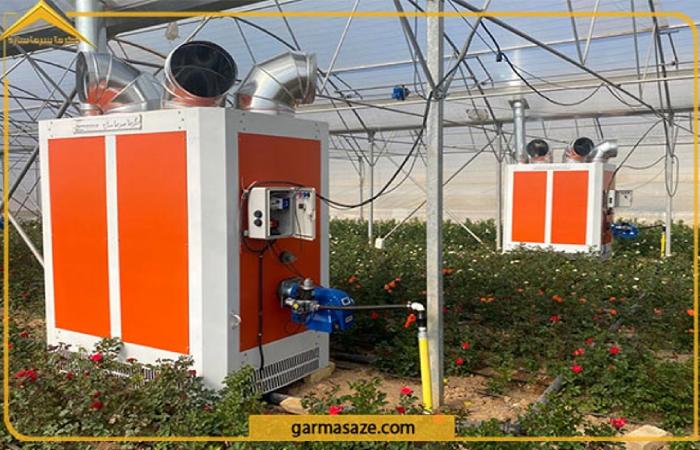 استفاده از کوره هوای گرم جهت گرمایش گلخانه