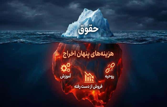 کالبدشکافی هزینه واقعی اخراج (کوه یخ پنهان)