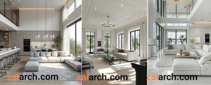 طراحی داخلی ویلای مدرن